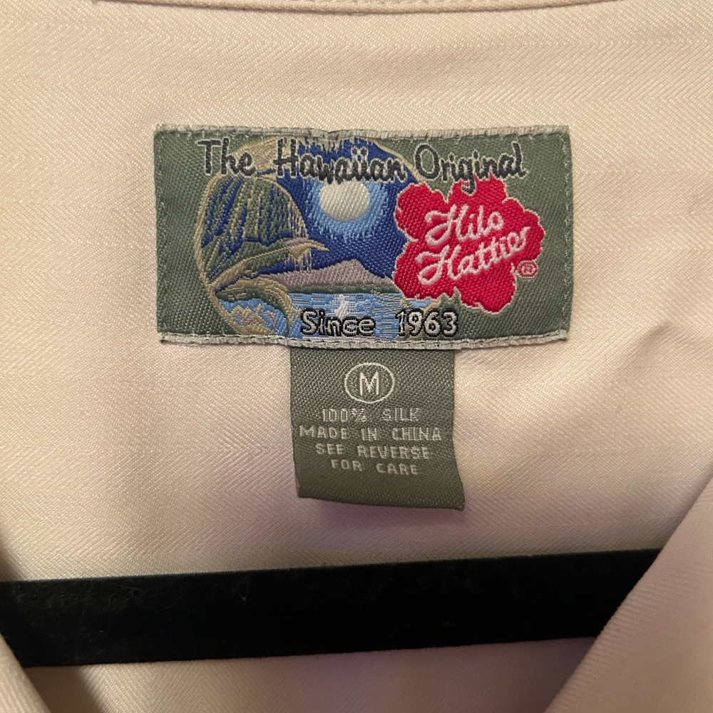 Hilo Hattie Hawaiian Shirt Mens XL Silk Tropical Floral Aloha Button Up Vacation - Picture 3 of 5